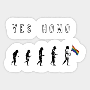 Yes Homo Sticker